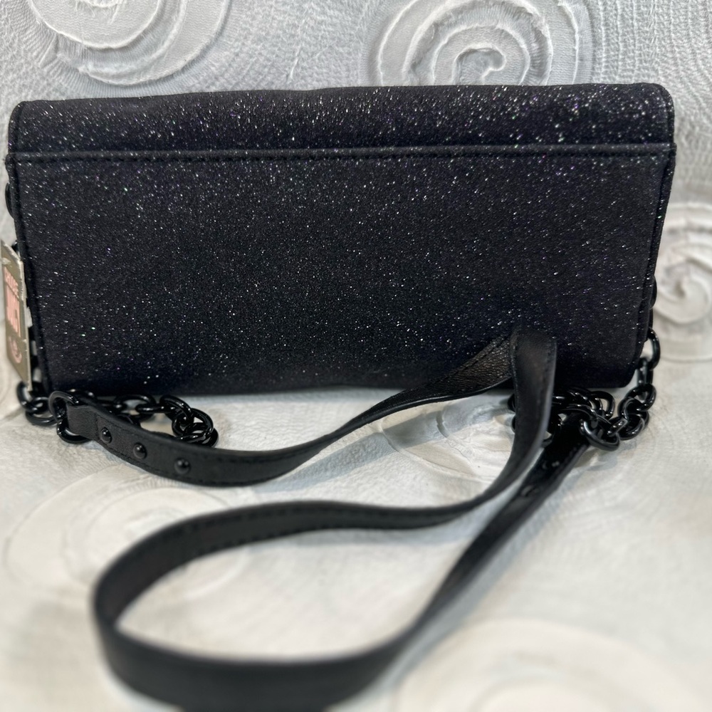 Juicy Couture Black Sparkle Wristlet new